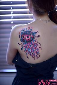 Fotos de tatuagem de ombro bonito de tinta colorida
