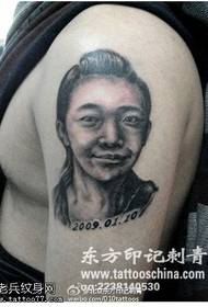 Chinese moderne portretpatroon vir menslike kop
