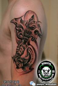 კლასიკური vajra tattoo ნიმუში