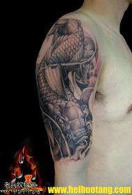 Shoulder fairy chino tattoo pattern