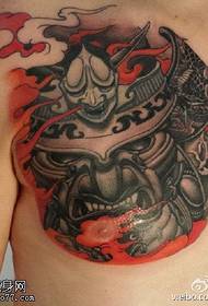 Modello di tatuaggio feroce dio malvagio