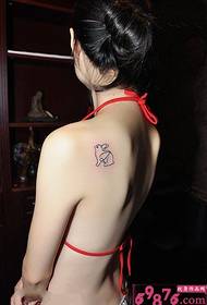 Sexy krása voňavé rameno králíček tetování obrázek