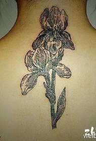Klasický mák květ tetování vzor