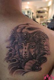 Schulterbild, Gott Tattoo Bild