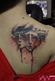 Красиві маски краси плече татуювання малюнок