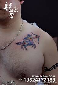 Rameno Střelec barva roztomilé tetování vzor
