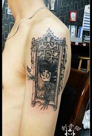 Pola tattoo karakter kartun