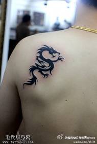 Shoulder Chinese Dragon Tattoo- ის ნიმუში