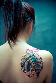 Krása voňavé rameno sen dům tetování obrázek