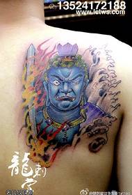 Традиционен модел на неподвижна цар татуировка