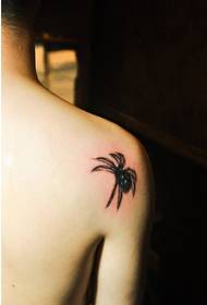 Osobnosť mužské zadné rameno stereo spider tetovanie vzor obrázok