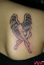 Kauneus enkeli muoti olkapää tatuointi kuva