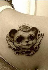 MM bepa akanaka panda ngirozi tattoo pende mufananidzo