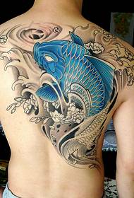 Personalizované módní mužské zadní rameno pěkně vypadající tetování vzor obrázek