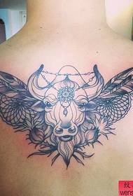 Tattoo show, doporučujeme ovčí hlavy křídla tetování vzor