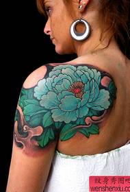 Imagens de padrão de tatuagem de peônia ombro beleza