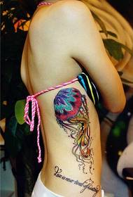 modèle de tatouage de belle et belle méduse Daquan