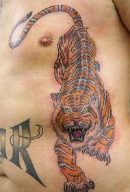 corak tatu harimau warna pinggang