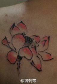 Spalel bniet b'mudell sabiħ ta 'lotus tal-lotus freehand popolari