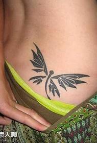 waist dragonfly totem tattoo pattern