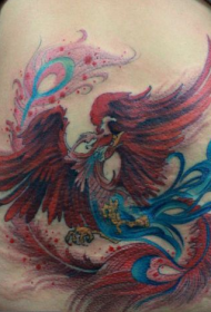 modello di tatuaggio fenice fenice bella vita in vita