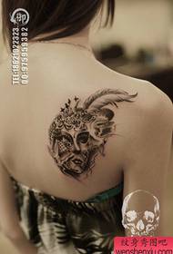 Красота раменете популярни поп венециански маска татуировка модел