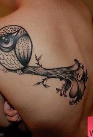 Tattoo show, doporučuji tetování ženského ramene sovy