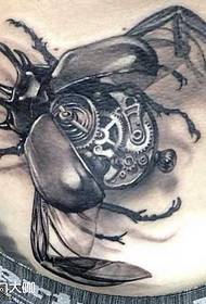 intsektu mekanikoen tatuaje eredua