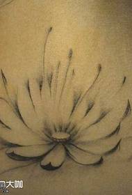 waist lotus tattoo pattern