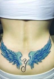 Krásné křídlo pasu tetování
