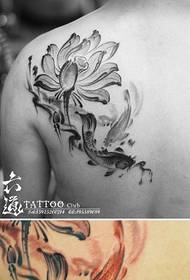 I tua tuaʻau matagofie ma le lauiloa o le ink lotus squid tattoo pattern