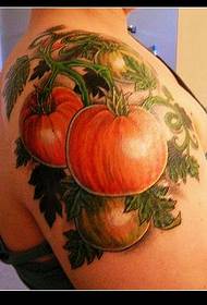 Шема за тетоважа на домати од рамената