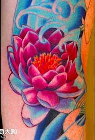 taille lotus tattoo patroon