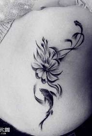 Modello di tatuaggio totem fiore vita