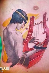 Vyötärö-musiikki-tatuointimalli
