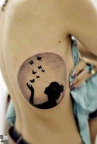 modèle de tatouage lune enfant taille