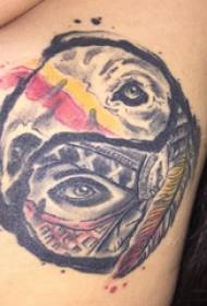Slika stranskega pasu tatoo slika dekle stranski pas in slika yin in jang