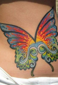 belle taille edgy beau papillon ailes tatouage photo