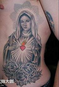 Patrón de tatuaxe de cintura de Madonna