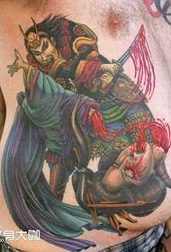 Taille Krieger Tattoo Muster