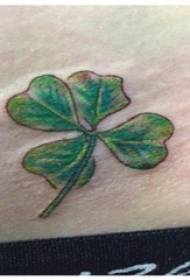 Quadrifoglio tatuaggio foto vita ragazza quadrifoglio tatuaggio immagine