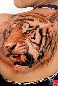 modello di tatuaggio tigre spalla di una donna