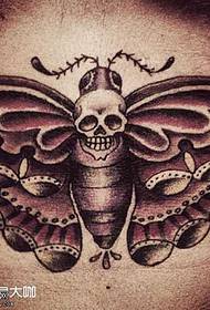 waist moth tattoo pattern