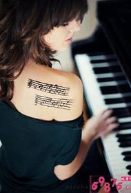 Beauty Schulter Persönlichkeit Musik Tattoo