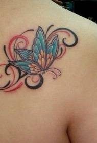 Візерунок татуювання на плечі: малюнок татуювання візерунок татуювання метелик кольору плеча