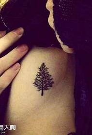patrón de tatuaxe de tótem árbore da cintura
