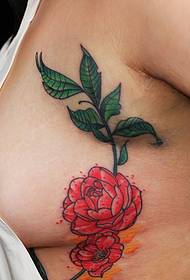 tattoo rose tattoo ສີແດງສູງກວ່າແອວແມ່ນ sexy ຫຼາຍ