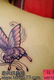 Modello di tatuaggio farfalla spalla dall'aspetto popolare