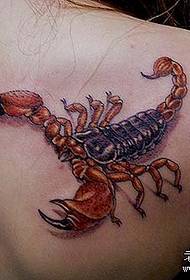 Escorpião tatuagem padrão: Beleza ombro cor Escorpião tatuagem padrão