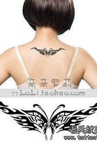 Aseho amin'ny tatoazy, manolotra endrika modely amin'ny totohondry totemin'ny vehivavy